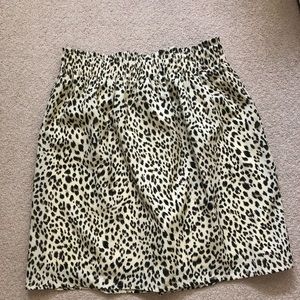 Leopard print skirt